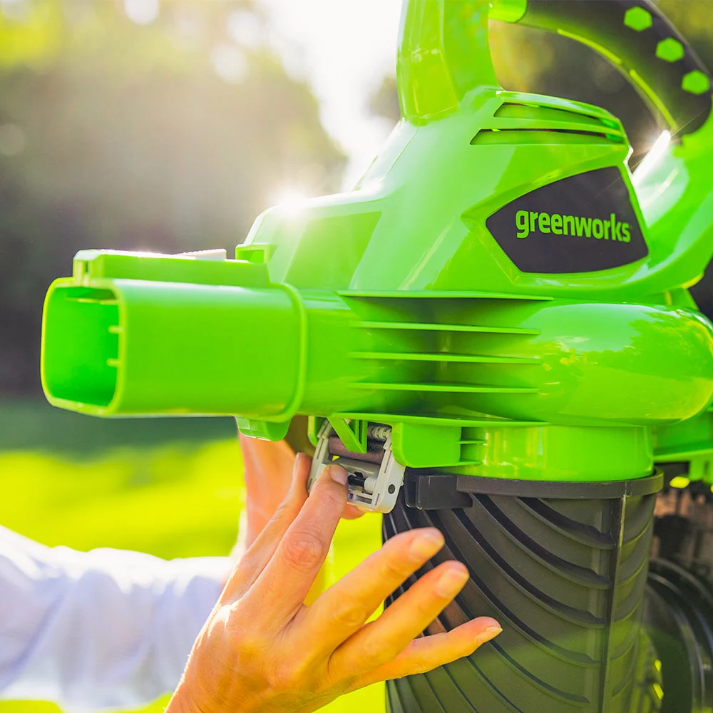 40V Souffleur / Aspirateur à feuilles 280 km/h - 2x Batteries 2Ah