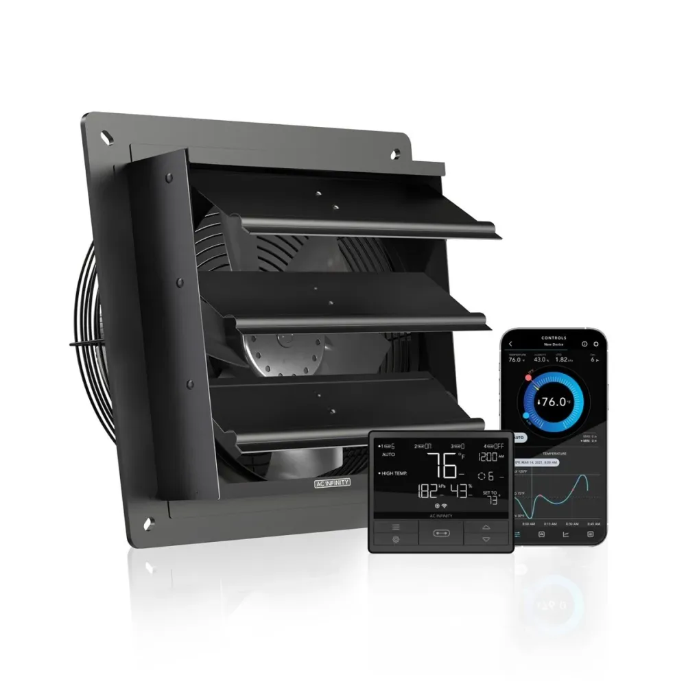AIRLIFT T10 Ventilateur d'extraction 10" avec contrôleur de température et d'humidité AC Infinity