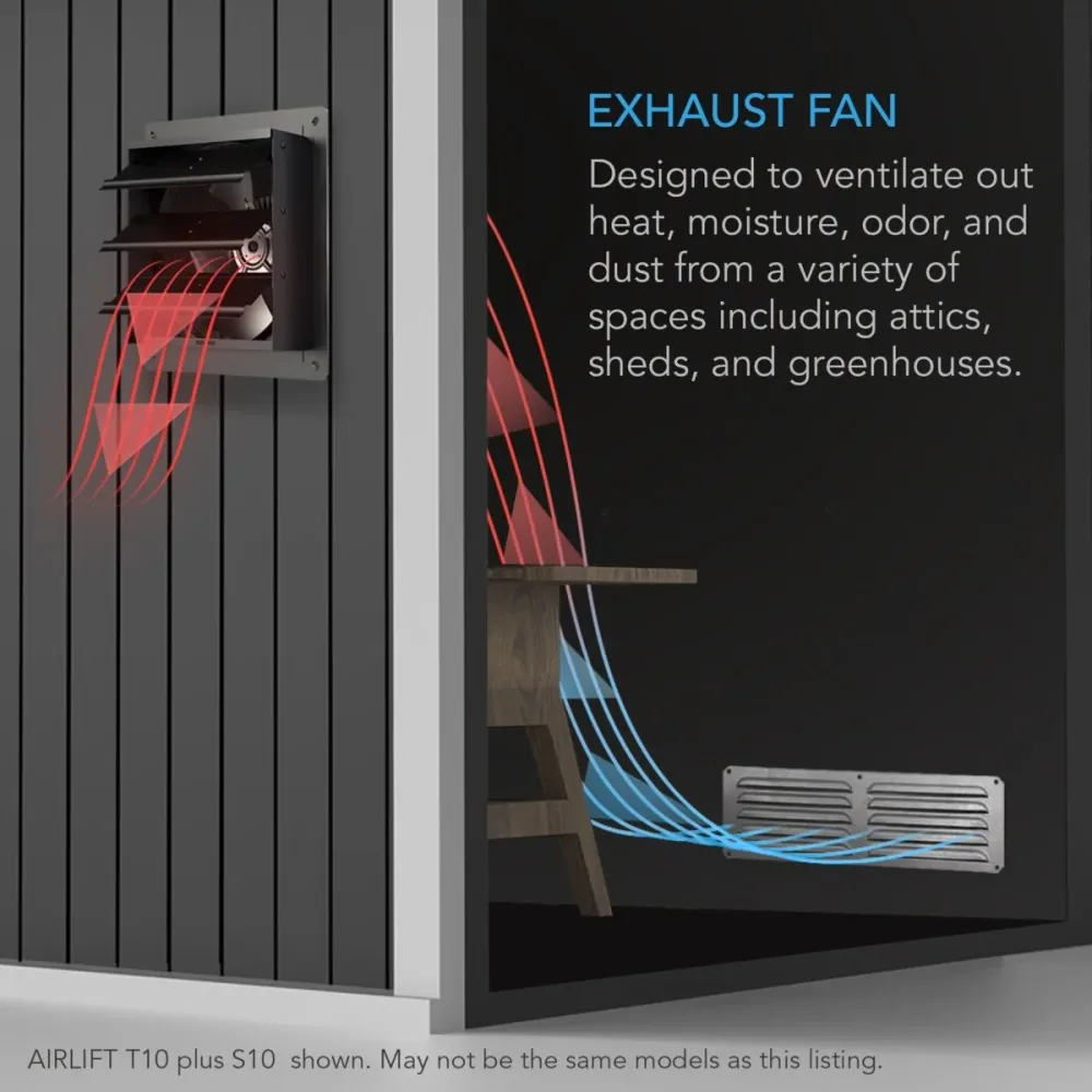 AIRLIFT T10 Ventilateur d'extraction 10" avec contrôleur de température et d'humidité AC Infinity