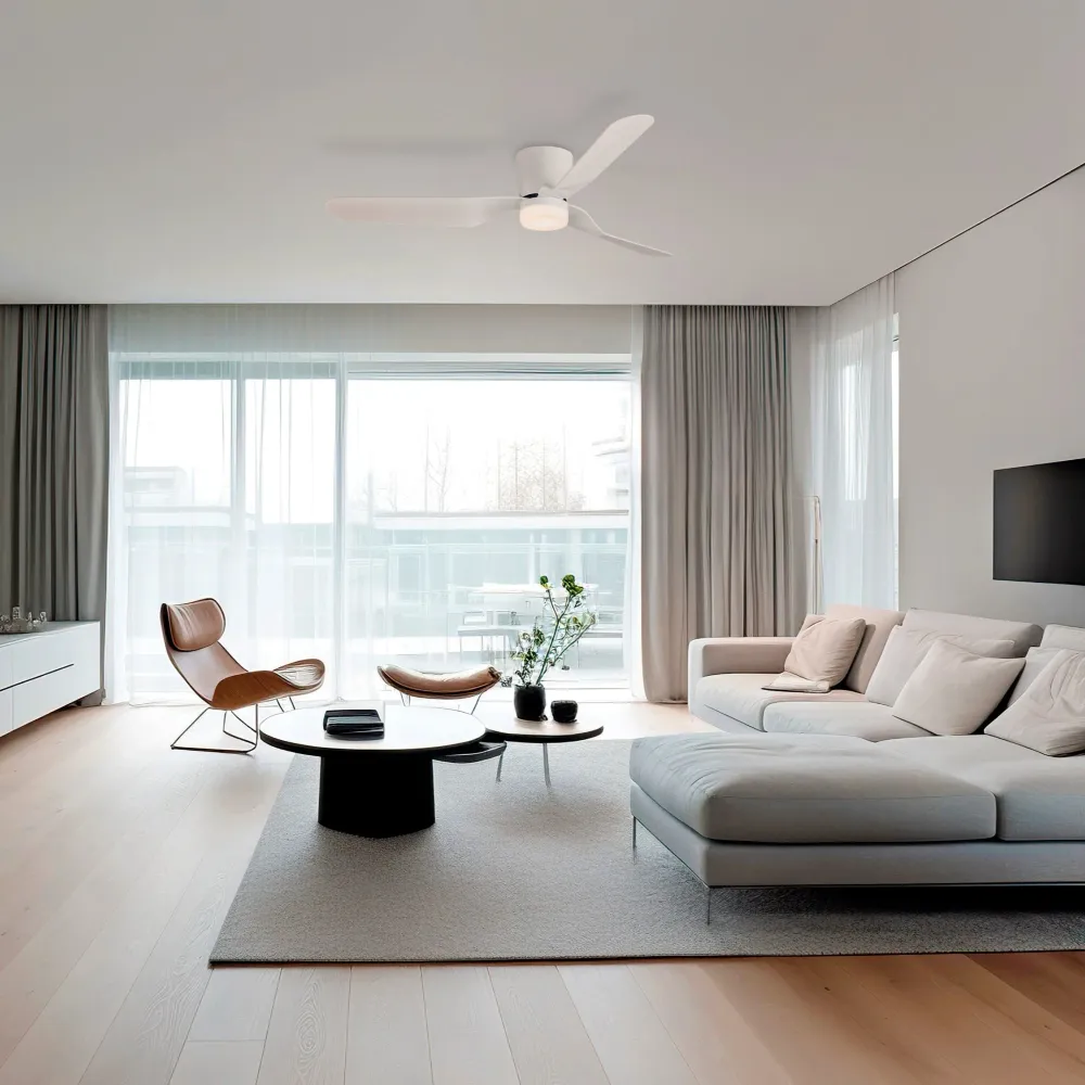 ACB Brisa White LED Ceiling Fan + DC Motor, Remote Control V2503520B