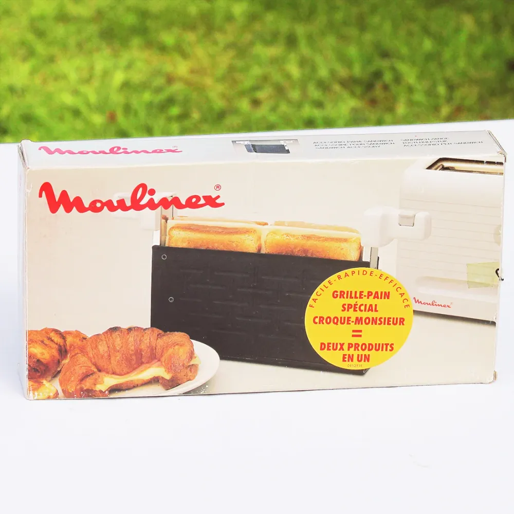 Accessoire vintage spécial croque-monsieur pour grille-pain Moulinex
