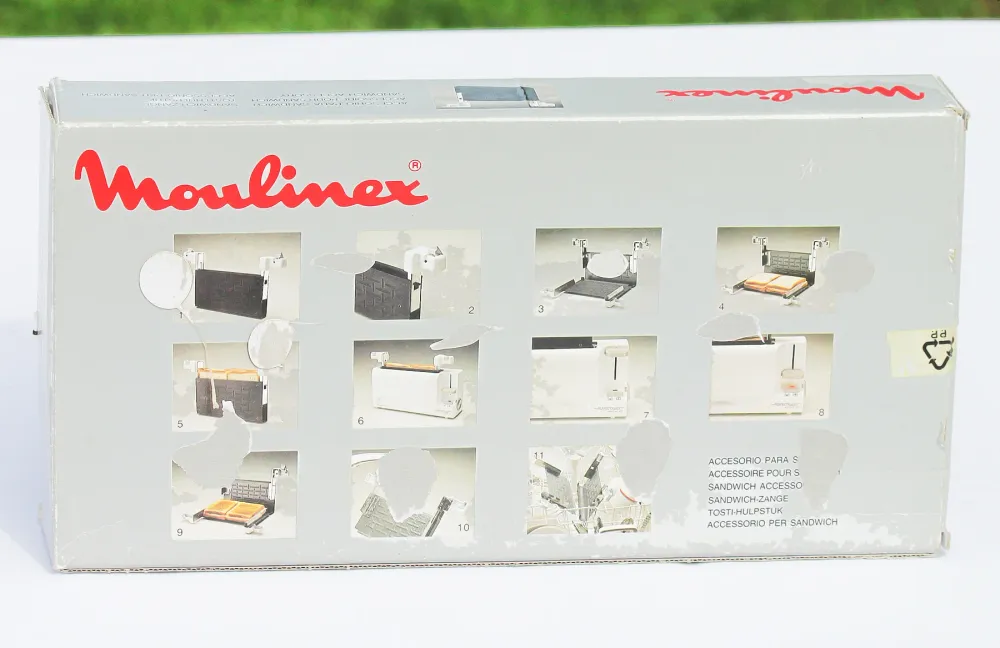 Accessoire vintage spécial croque-monsieur pour grille-pain Moulinex