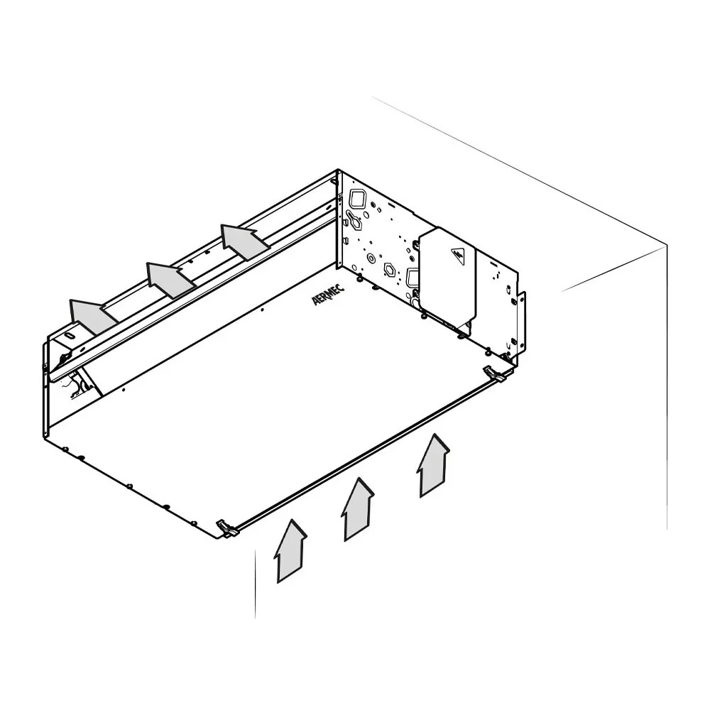 Aermec FCZ-P 1000 Ventilo-convecteur Encastré Ventilo-convecteur Installation verticale/horizontale avec contrôle inclus