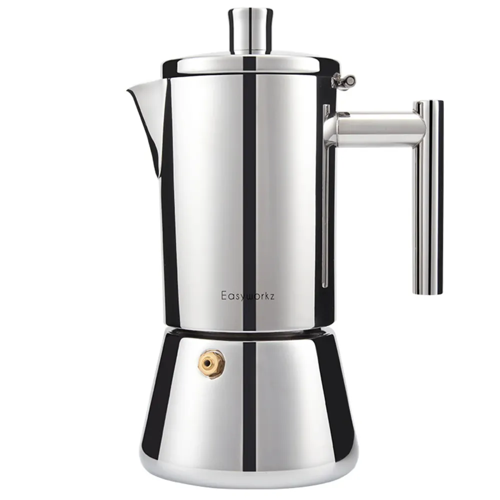 afetière italienne en acier inoxydable pour 10 tasses 500ml Pour induction à gaz et toutes les cuisinières Cafetière moka...