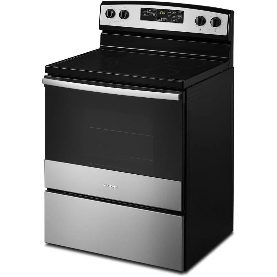 Amana Cuisinière amovible électrique de 30 pouces YAER6603SMS avec Garantie 5 ans