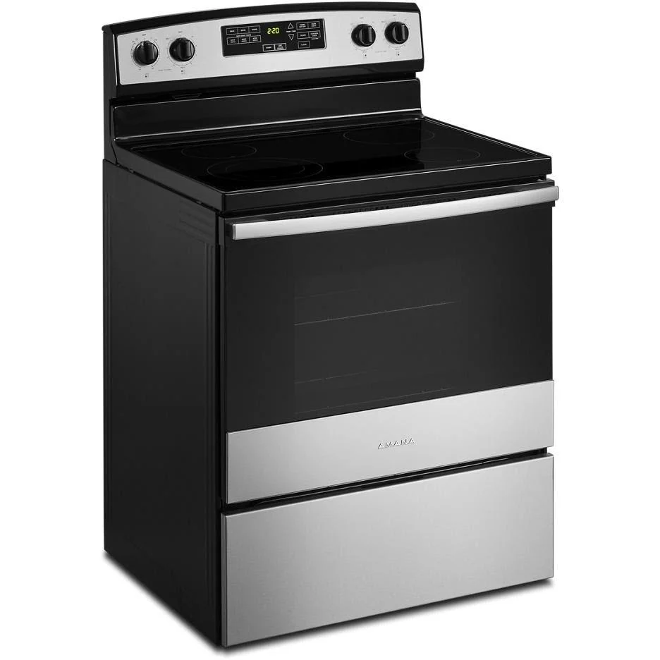 Amana Cuisinière amovible électrique de 30 pouces YAER6603SMS avec Garantie 5 ans