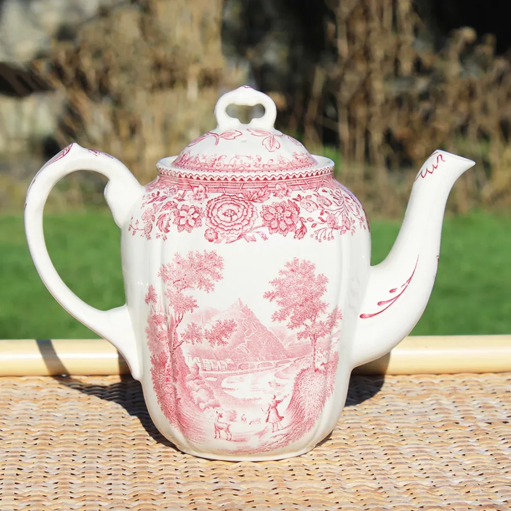 Ancienne verseuse / cafetière 17 cm Villeroy & Boch modèle Burgenland rouge