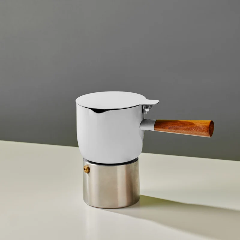 Cafetière Italienne Araku Moka 2 tasses Blanche