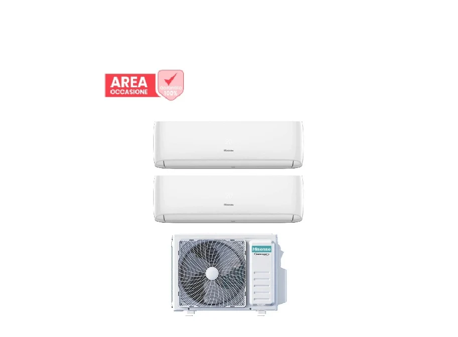AREA OCCASIONI 2847 Condizionatore Dual Split Hisense Hi-Comfort 9+9 con 2AMW52U4RXC R-32 Wi-Fi Integrato