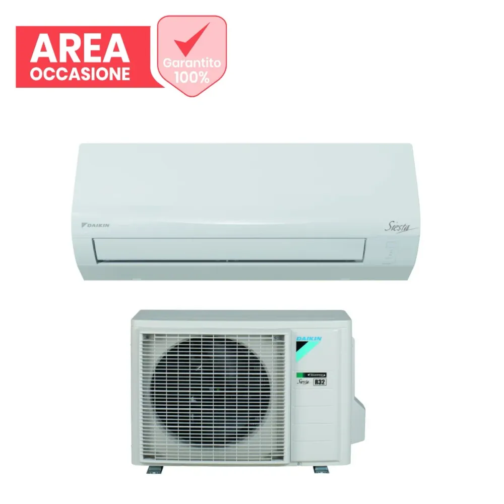 AREA OCCASIONI Climatizzatore Condizionatore Daikin Inverter serie SIESTA ATXF-E 9000 Btu ATXF25E + ARXF25E R-32 Wi-Fi Opt...