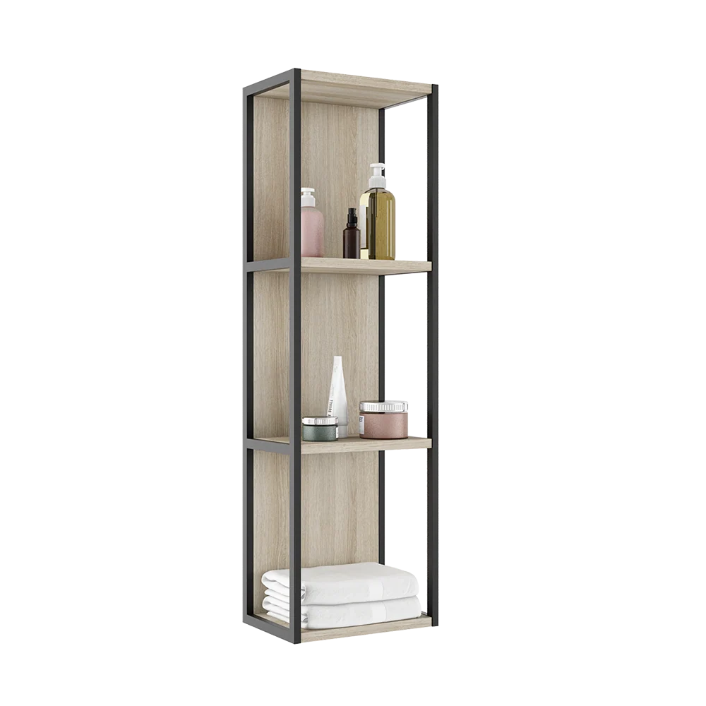 Armoire murale ouverte Accent - Chêne blanc