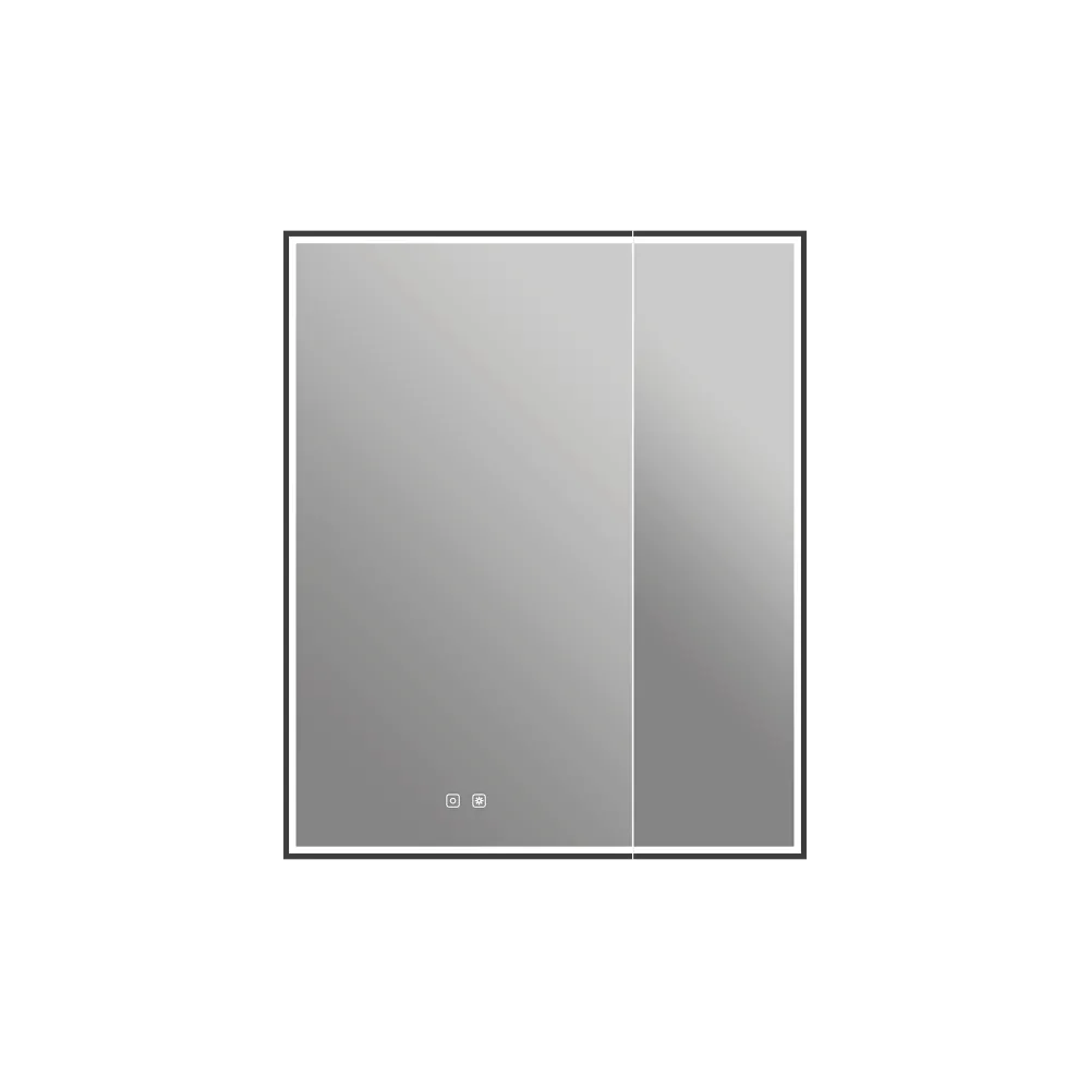 Armoire à pharmacie Nova 30" x 36" à DEL - Noir mat