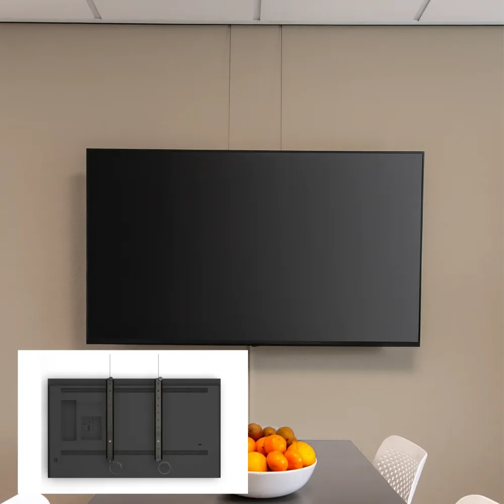 Kit de suspension Flex pour écran - Fixation TV sans perçage pour cimaise ArtiTeq