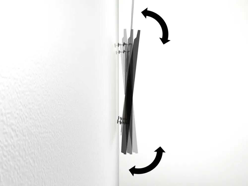 Kit de suspension Flex pour écran - Fixation TV sans perçage pour cimaise ArtiTeq