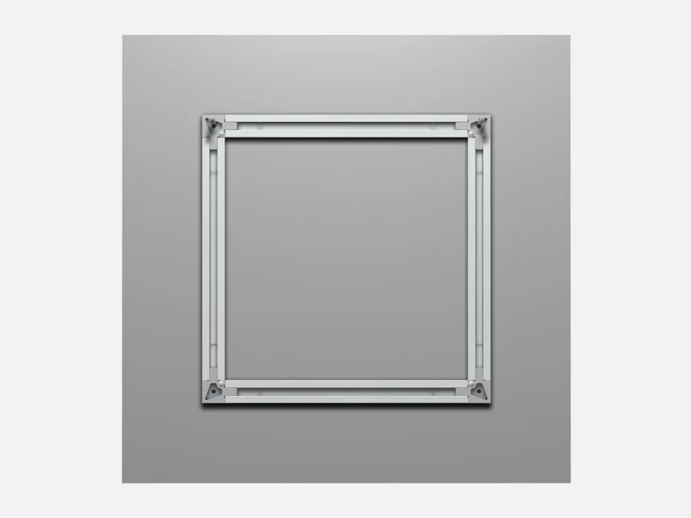 Pack de 2 back frame rail Alu brut - barre de suspension Artiteq
