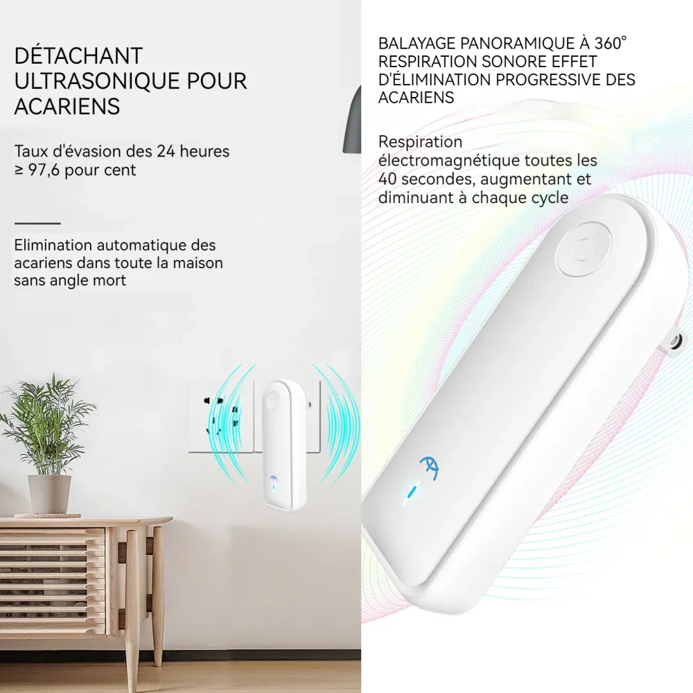 Aspirateur anti acariens 50/60hz 220v 10s conversion de fréquence automatique 360 degrés ultrason aspirateur matelas anti...