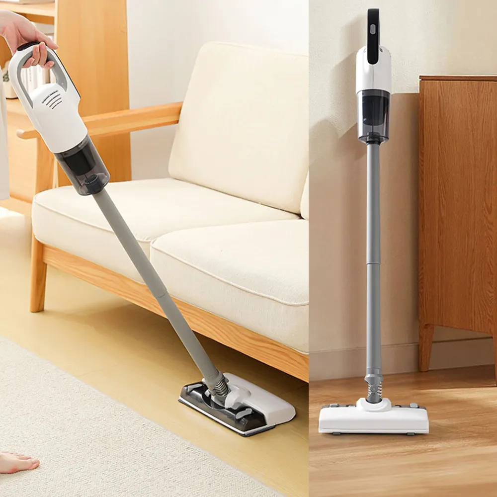 Aspirateur balai sans fil 120w 19kpa 600ml 3ème vitesse longue durée de vie de la batterie convient aux tapis et aux sols...