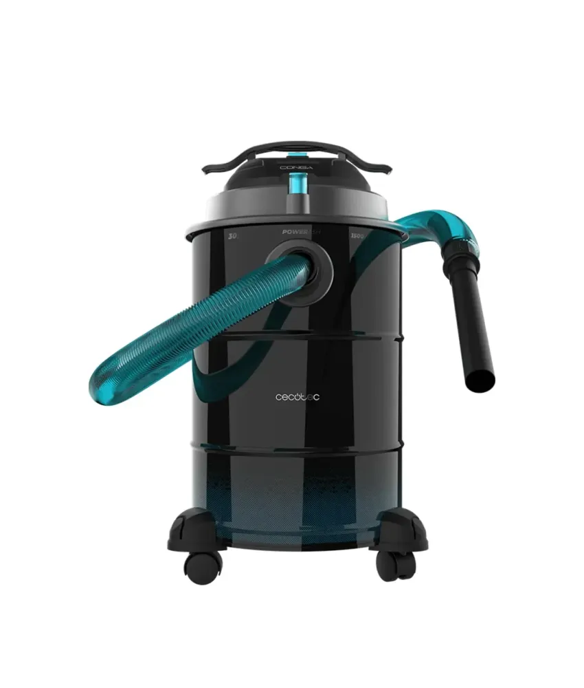 Aspirateur cendres Conga Ash 6000 EasyGo Home XL 30 L 1500 W Cecotec avec roues et poignée pour transport facile