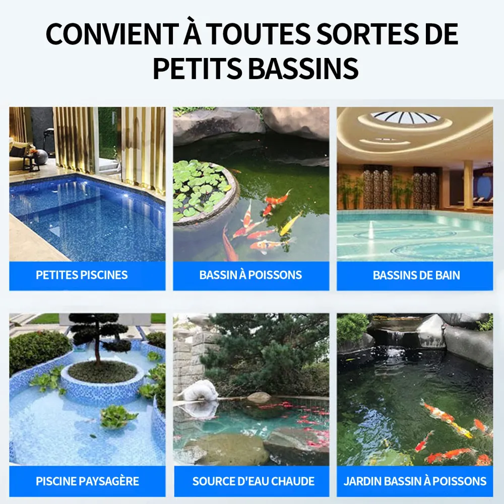 Aspirateur machine d'aspiration de piscine ligne 55w 10m + tuyau d'eau 10m filtre IP44 dépoussiérage tête de brosse triang...