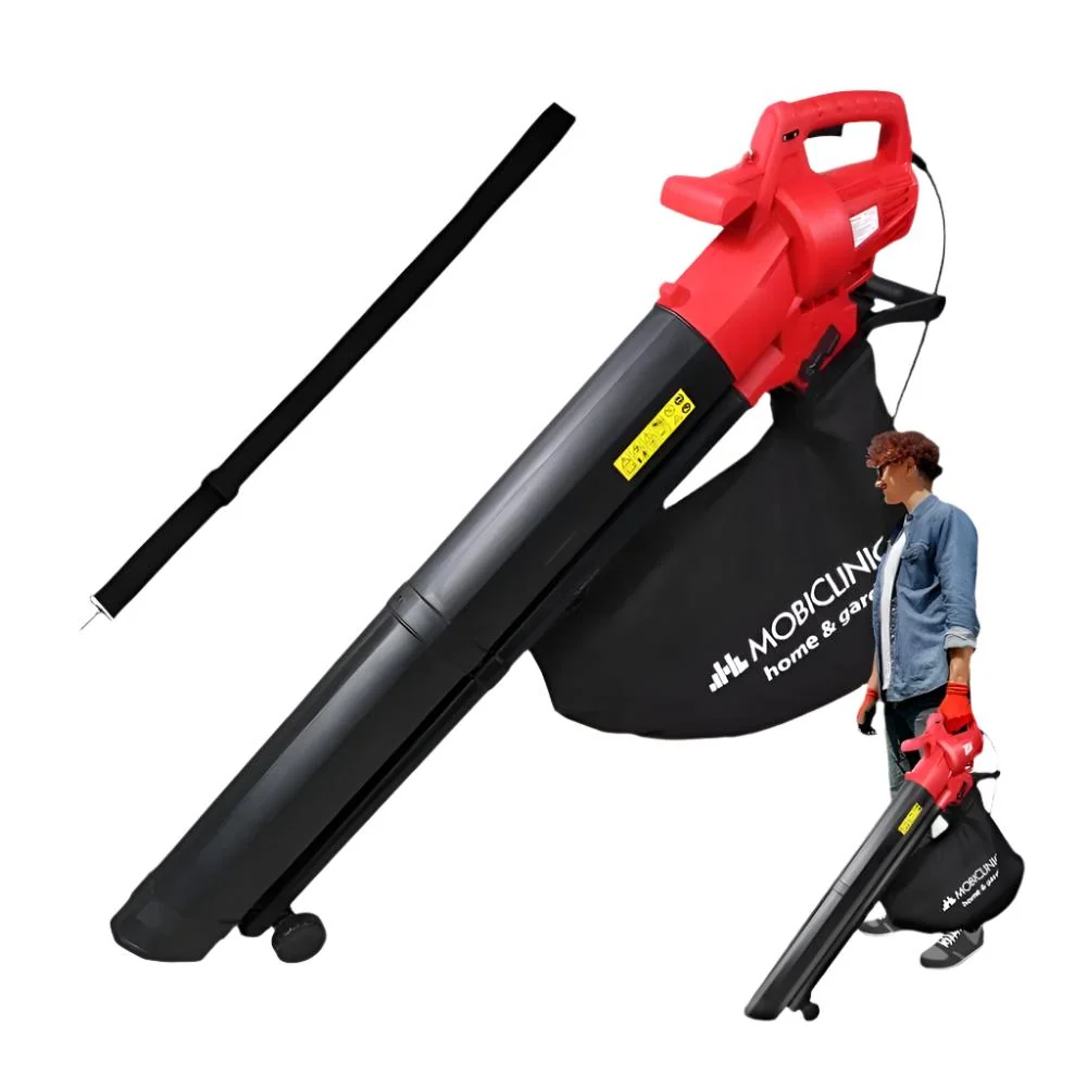 Aspirateur-souffleur rechargeable | 900 W | 3 en 1 | Déchiquetage | Avec poignée d'épaule | 6 vitesses | Mobiclean | Mobic...