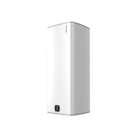 Chauffe-eau électrique Linéo - 100L connecté blanc - 2400W carré vertical mural - Atlantic 157213