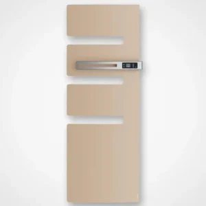 Sèche-serviettes connecté Serenis 1750W - beige avec soufflerie - mât à droite - Atlantic 850600