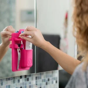 BADIG™_: Organisateur de salle de bain en silicone