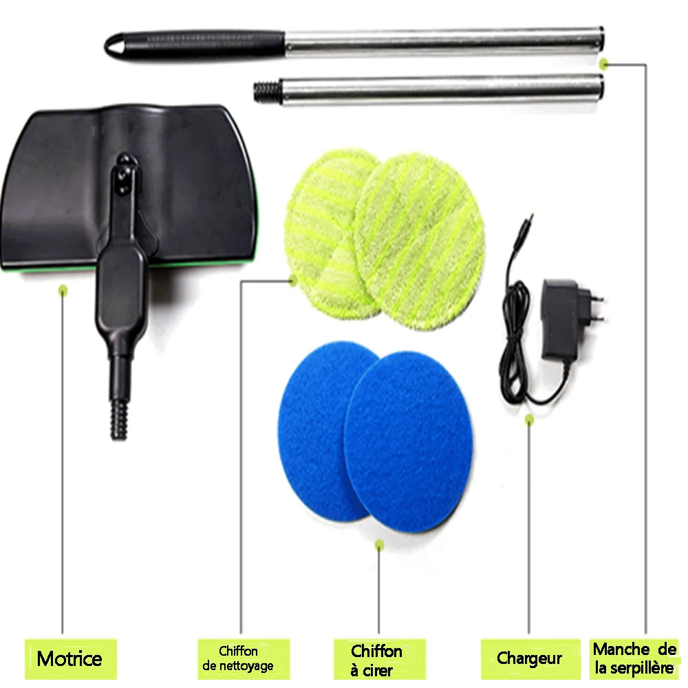Balai électrique sans fil rechargeable