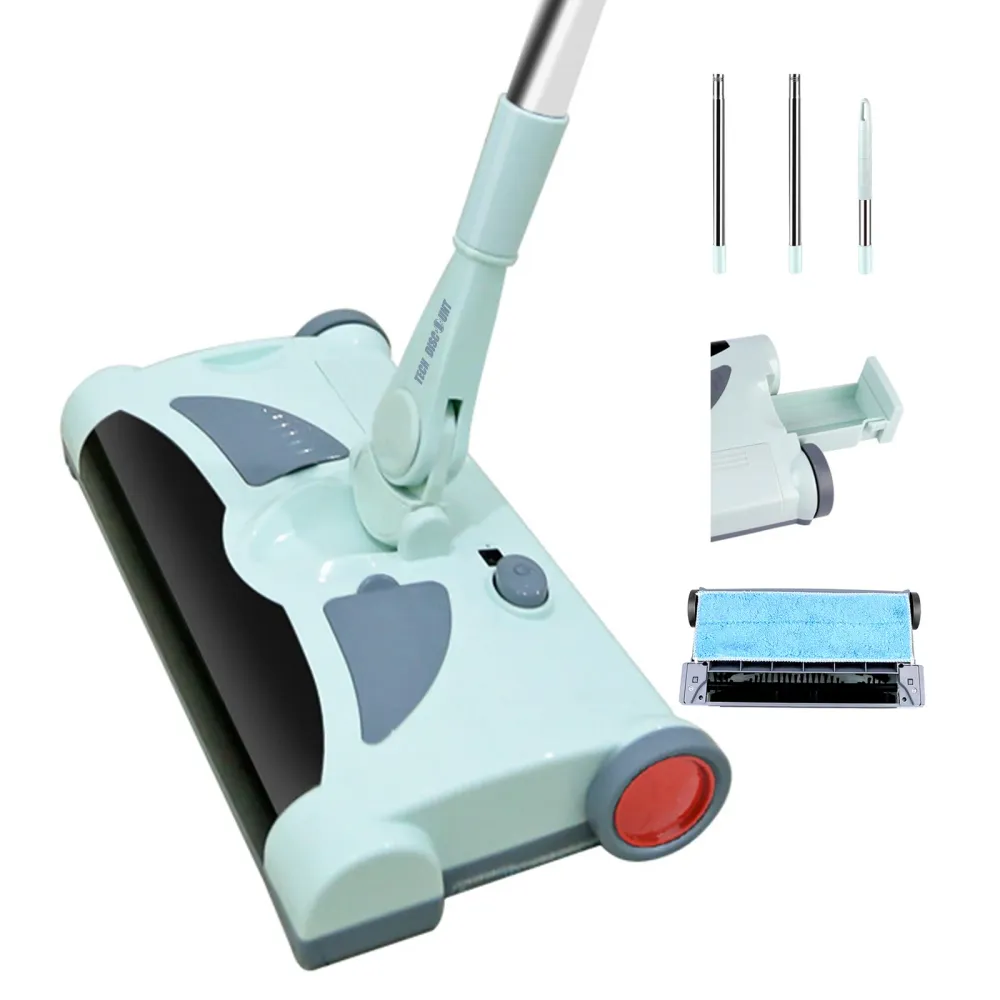 TD® Balayeuse à main sans fil Balayeuse électrique domestique Aspirateur Balayeuse rechargeable Vadrouille électrique