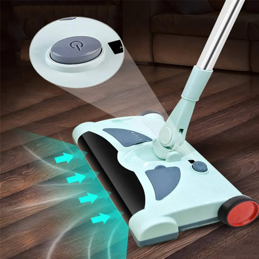 TD® Balayeuse à main sans fil Balayeuse électrique domestique Aspirateur Balayeuse rechargeable Vadrouille électrique