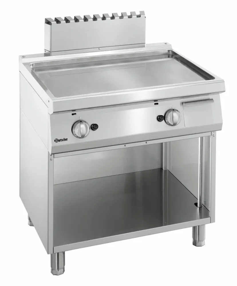 Plaque grill gaz 700, L800, lisse Bartscher
