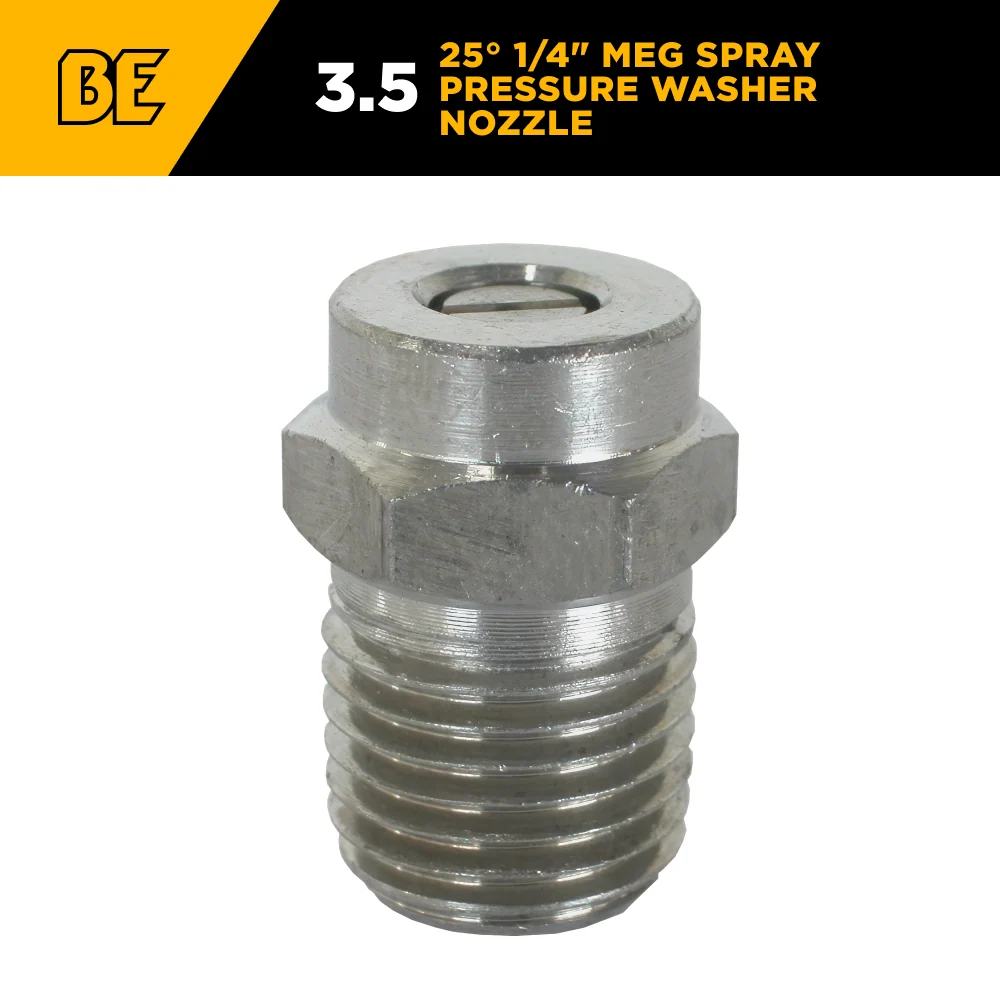 Buse de nettoyeur haute pression MEG 25° 1/4" - Orifice 3,5 BE Power Equipment