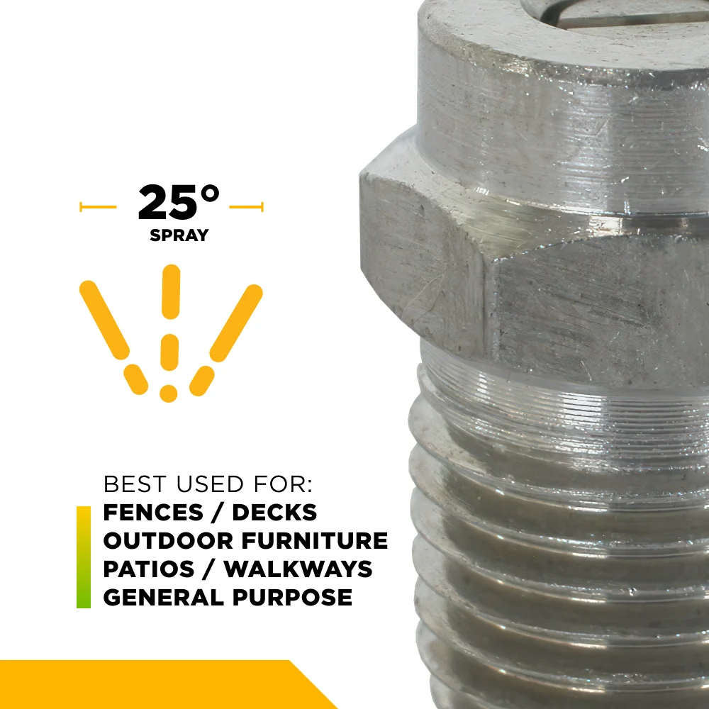 Buse de nettoyeur haute pression MEG 25° 1/4" - Orifice 3,0 BE Power Equipment