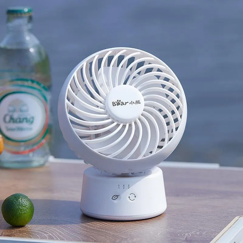 Ours ventilateur électrique DFS-C09C5, ventilateur électrique de bureau, ventilateur électrique Portable, Rechargeable Bear