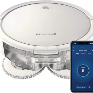 Bissell SpinWave Plus 2859C – Aspirateur et Vadrouille 2-en-1, Puissant et Efficace (Boite ouverte)