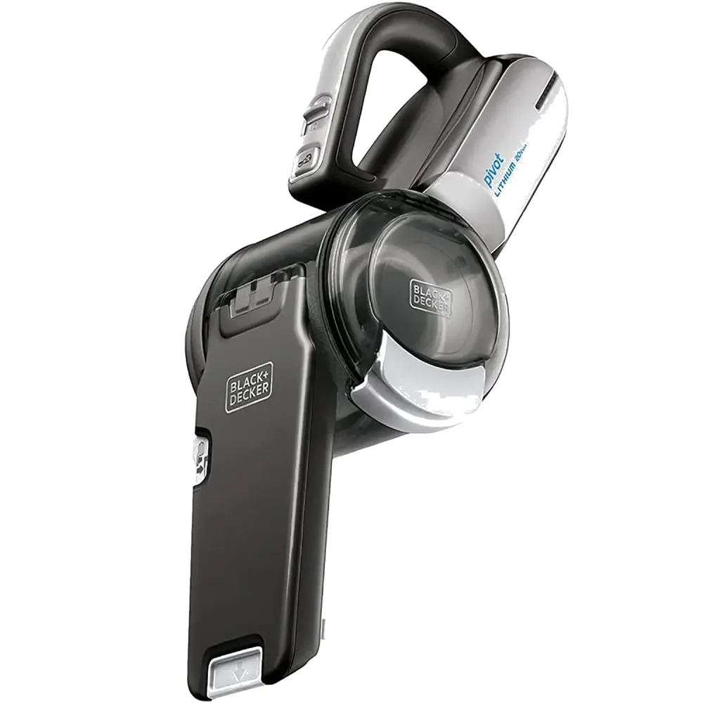 Black + Decker - Aspirateur à Main Pivotant, Sans Fil avec Batterie au Lithium 20V, Gris