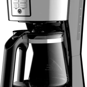Cafetière Programmable BLACK+DECKER 12 Tasses – Acier Inoxydable, CM1231SC (bOITE OUVERTE)