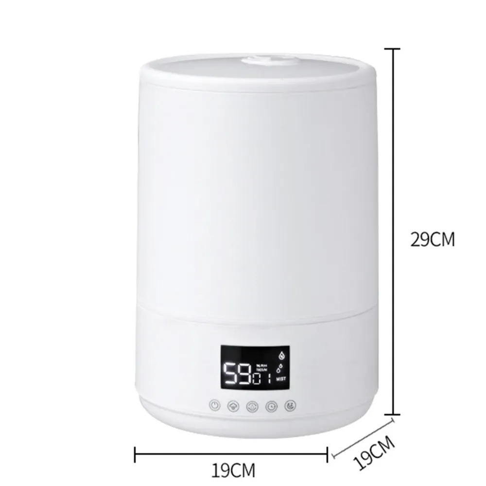 TD® Blanc givré intelligent avec humidificateur d'aromathérapie atomisé 4 litres humidificateur de lanterne à grand volume...