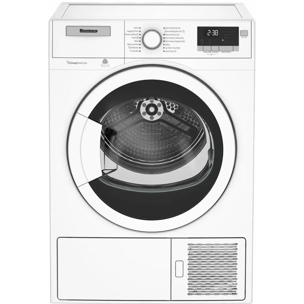 BLOMBERG Sécheuse frontale électrique de 4,1 pi cu avec cuve en acier inoxydable DHP24400W
