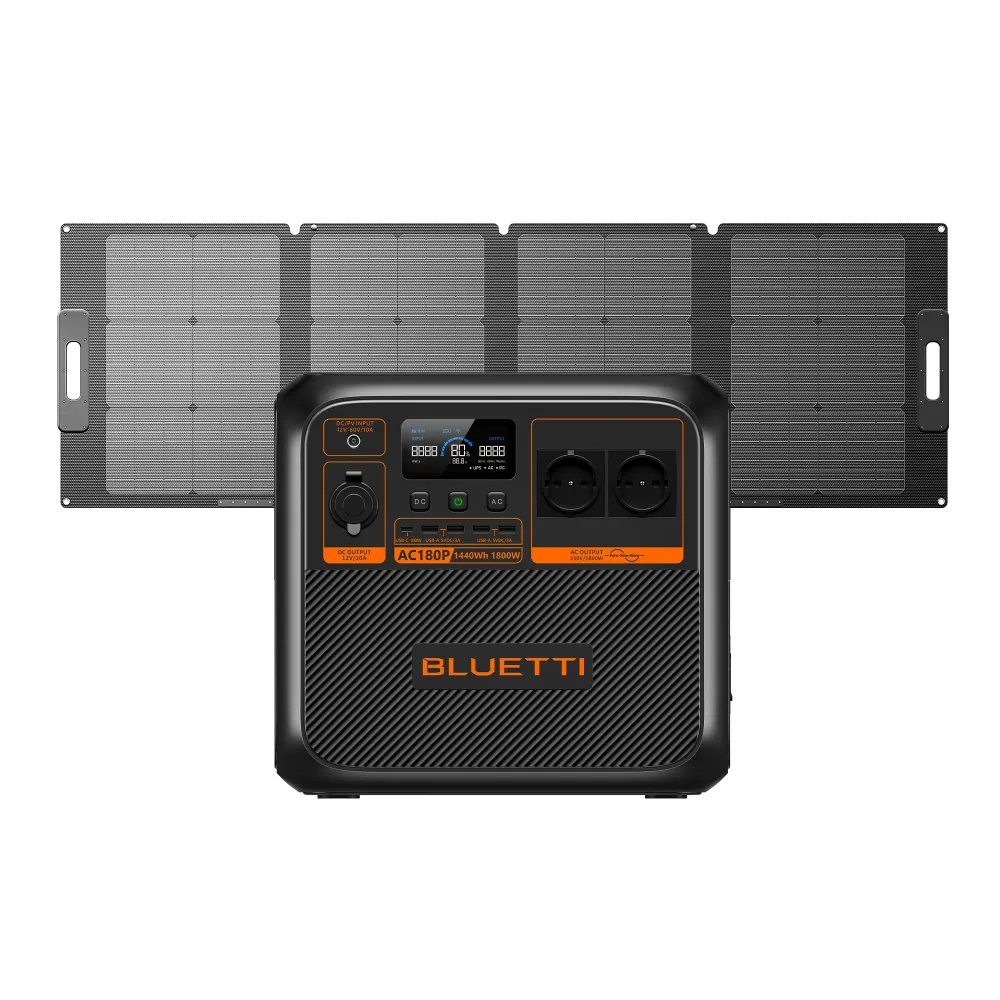 BLUETTI AC180P Station électrique portable | 1 800 W / 1 440 Wh Bluetti-fr