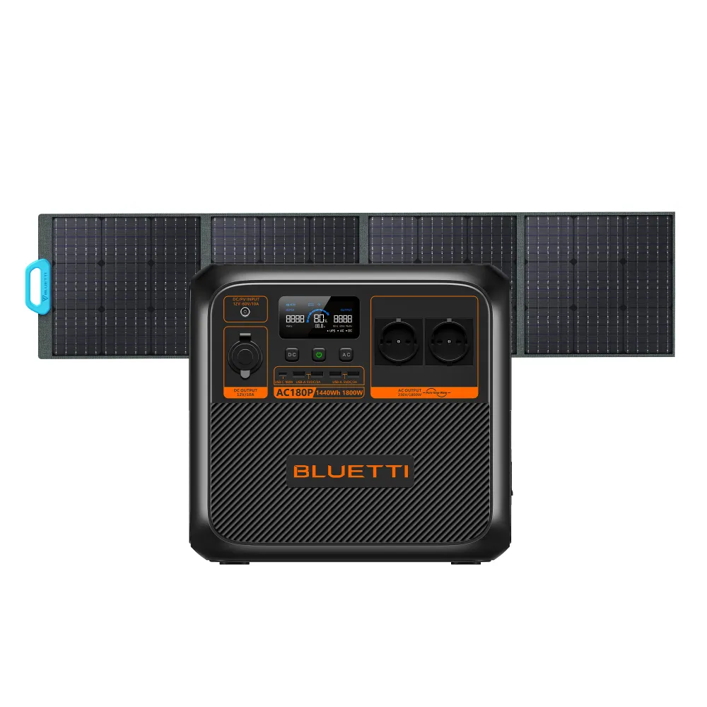 BLUETTI AC180P Station électrique portable | 1 800 W / 1 440 Wh Bluetti-fr