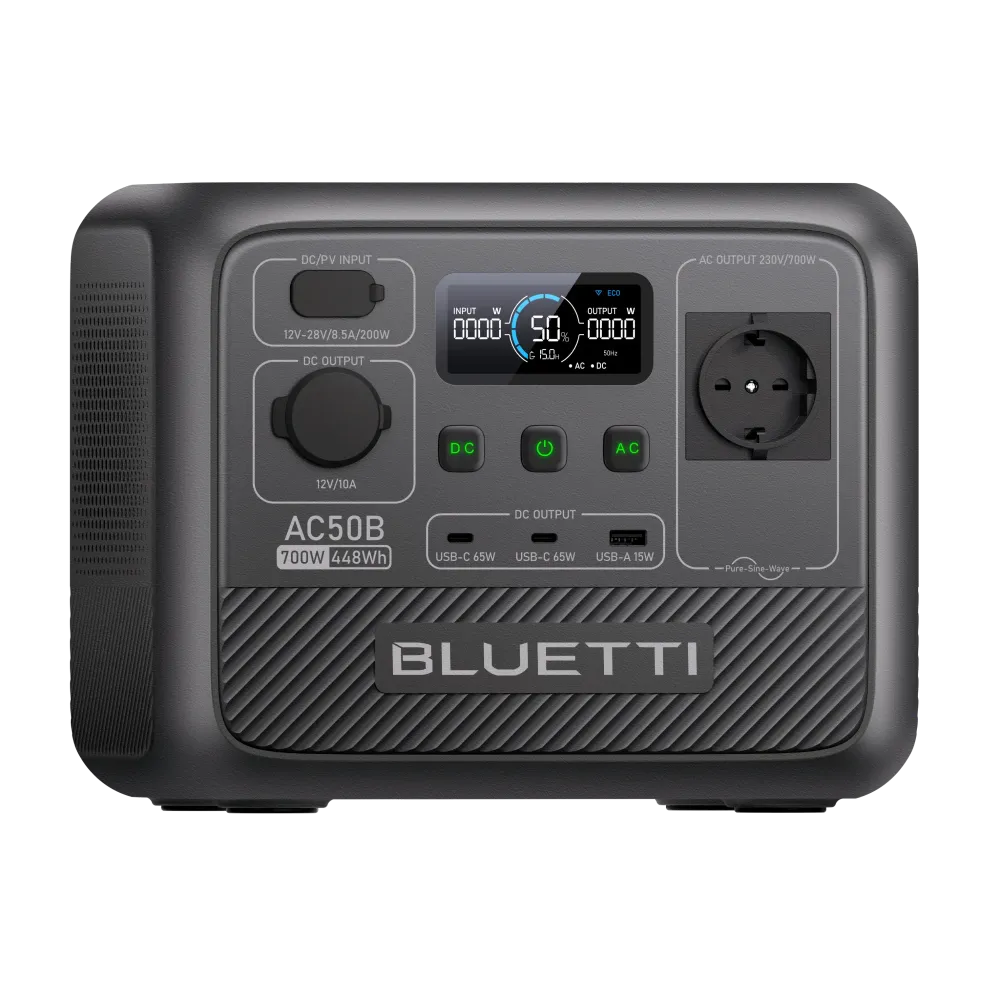 BLUETTI AC50B Station électrique portable | 700 W / 448 Wh (AMA) Bluetti-fr