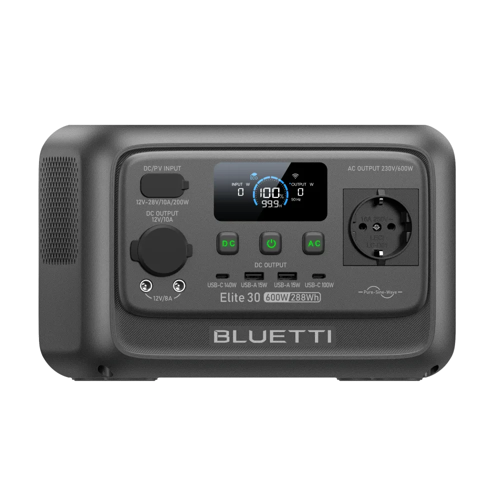 BLUETTI Elite 30 V2 Station électrique portable | 600 W 288 Wh BLUETTI-FR