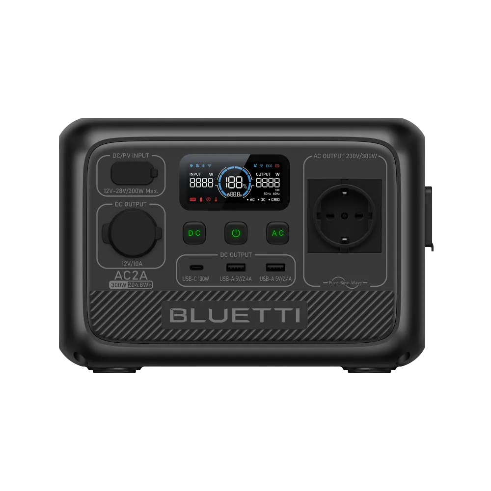 BLUETTI AC2A Station électrique portable | 300 W, 204,8 Wh Bluettipower-FR