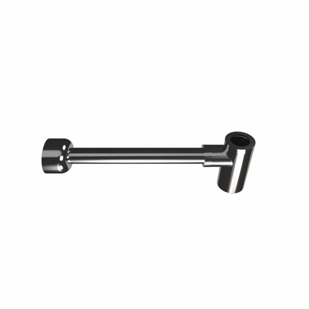 Bonde ronde avec siphon intégré – Chrome