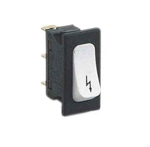 Bouton unipolaire avec symbole de foudre