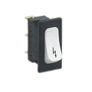 Bouton unipolaire avec symbole de foudre