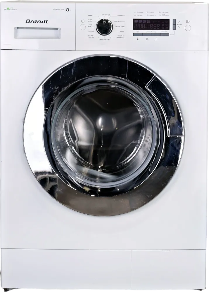 Lave-linge Hublot 8 kg Reconditionné BRANDT BWF48TCW