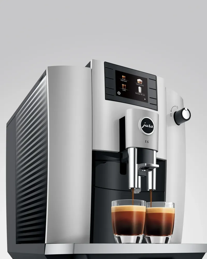 Cafetiere Jura E6 Blanc Brûlerie Rousseau