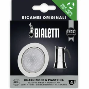 Set Bialetti 1 joint + 1 filtre pour cafetière induction 4 tasses Cafés Ervka